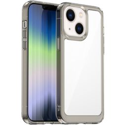 Mobigear Crystal iPhone 14 Funda Plástico rígido Carcasa - Transparente / Gris
