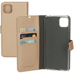 Mobiparts Saffiano Wallet Samsung Galaxy A22 5G Plånboksfodral med sedelfack - Copper