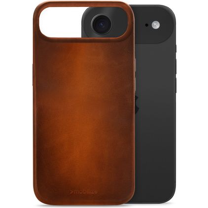Mobilize Premium iPhone Air MagSafe Pele genuína Capa traseira - Burned Cognac