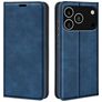 Mobigear Retro Slim iPhone 17 Pro Max Funda tipo libro Cartera - Azul oscuro
