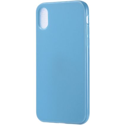 Mobigear Colors iPhone XS Max TPU flexível Capa traseira - Azul