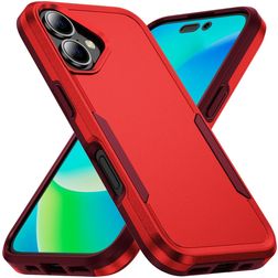 Mobigear Heavy Armor iPhone 16 Plus Hard Case Back cover Shockproof - Red