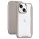 Mobigear Smart Fit iPhone 15 Plástico rígido Funda tipo libro - Gris