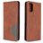 Mobigear Rhombus Slim Samsung Galaxy A41 Wallet case - Brown