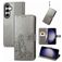 Mobigear Clover Samsung Galaxy S23 FE Funda tipo libro Cartera - Gris