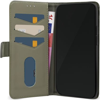 Mobilize Premium Gelly Wallet iPhone 12 Pro Funda tipo libro Cartera - Verde