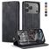 CaseMe 013 iPhone 18 Pro Pungetui med Seddelrum - Sort