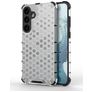 Mobigear Honeycomb Samsung Galaxy S24 Plus Funda Plástico rígido Carcasa Antigolpes - Blanco