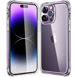 Mobigear Cushion Clear iPhone 14 Pro Max Elastyczne TPU Etui plecki Wstrząsoodporne - Przezroczysty