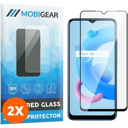 Mobigear Premium Realme C11 (2021) Vidro temperado Película de ecrã - Compatível com capas - Preto (Pack de 2)