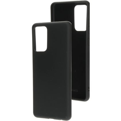 Mobiparts Samsung Galaxy A72 Silikone Bagsidecover - Sort