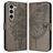 Mobigear Butterfly Samsung Galaxy Z Fold 6 Plånboksfodral med sedelfack - Grå