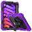 Mobigear SureGrip Xtreme iPad Mini 7 (2024) Plastica rigida / Silicone Back cover + Portapenna + Tracolla + Supporto - Viola