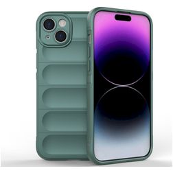 Mobigear Bumpy iPhone 15 Plus TPU flexível Capa traseira - Verde