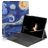 Mobigear Design Microsoft Surface Go 2 Capa livro - The Starry Night