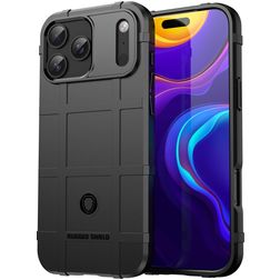 Mobigear Rugged Shield iPhone 18 Pro Max Flexibel TPU Skal Stötsäkert - Svart