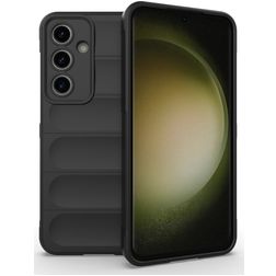Mobigear Bumpy Samsung Galaxy S24 FE Flexibilní TPU Zadní kryt - Černá