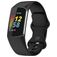 Mobigear Sport Dual Silikoni Fitbit Charge 5 Ranneke Tappikiinnitys - Musta