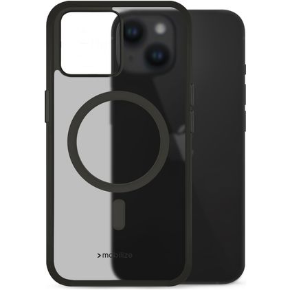 Mobilize Hybrid iPhone 14 MagSafe Hard Case Back cover Shockproof - Black