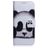 Mobigear Design Samsung Galaxy A71 Funda tipo libro Cartera - Panda