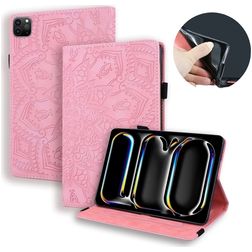 Mobigear Mandala iPad Pro 13 pulgadas (2024) Funda tipo libro - Rosa