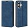 Mobigear Retro Slim iPhone 17 Funda tipo libro Cartera - Azul oscuro
