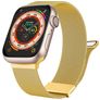Mobigear Luxury Loop Milánský tah Apple Watch Řemínek Magnetické zapínání - 49/46/45/44 mm - Zlatá