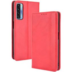 Mobigear Sensation TCL 20 5G Wallet case - Red