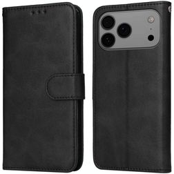 Mobigear Wallet iPhone 17 Pro Max Funda tipo libro Cartera - Negro