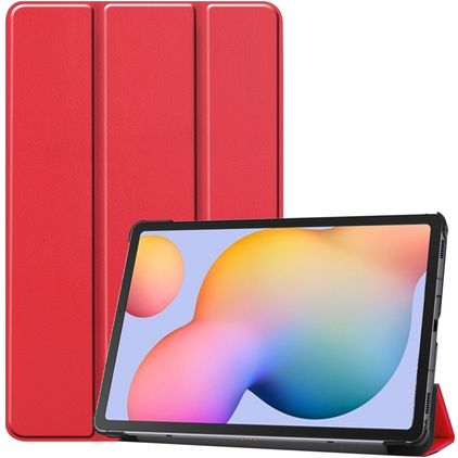 Mobigear Tri-Fold Samsung Galaxy Tab S6 Lite Plånboksfodral - Röd