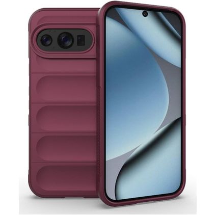 Mobigear Bumpy Google Pixel 10 Pro Fleksibel TPU Bagsidecover - Wine Red