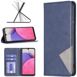 Mobigear Rhombus Slim Samsung Galaxy A33 Funda tipo libro - Azul