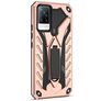 Mobigear Armor Stand Vivo V21 Plástico rígido Capa traseira Antichoque com suporte - Rosa dourado