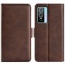 Mobigear Slim Magnet Vivo Y76 Cover a libro portafoglio - Marrone