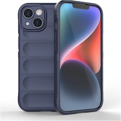 Mobigear Bumpy iPhone 15 TPU flexible Carcasa - Azul oscuro