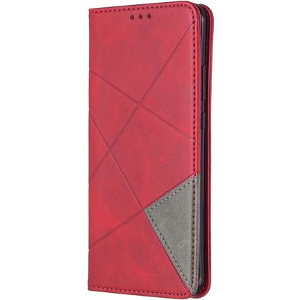 Mobigear Rhombus Slim Huawei P40 Pro Lompakkokotelo - Punainen
