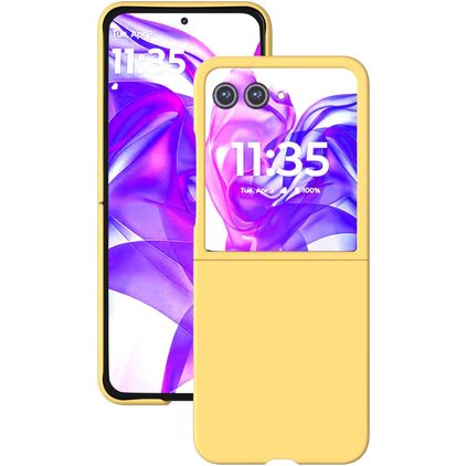 Mobigear Colors Motorola Razr 50 Ultra Hardcase Etui plecki - Żółty