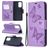 Mobigear Butterfly Samsung Galaxy A52s 5G Plånboksfodral med sedelfack - Lila