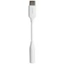 Mobiparts Cable USB-C a AUX 3 / 5 mm 0,1 m - Blanco