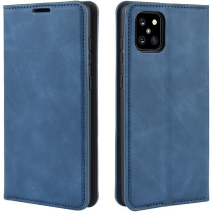 Mobigear Retro Slim Samsung Galaxy Note 10 Lite Pungetui med Seddelrum - Mørkeblå