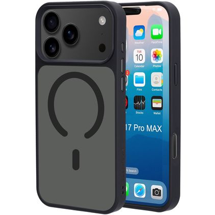 Mobiparts Hardcover iPhone 17 Pro Max MagSafe Funda Plástico rígido Carcasa - Satin Black