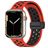 Mobigear Sport Plus Mag Bracelete Silicone Fecho magnético para Apple Watch - 42/41/40/38 mm - Preto / Vermelho