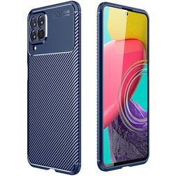 Mobigear Racing Samsung Galaxy M53 TPU flexible Carcasa - Azul