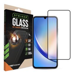 Striker Xtreme Impact Samsung Galaxy A34 Tempered Glass Screen Protector - Case Friendly