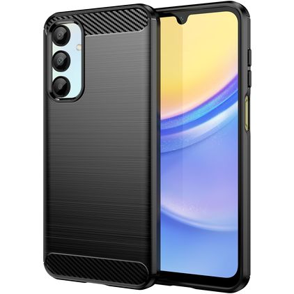 Mobigear Brushed Slim Samsung Galaxy A16 TPU flessibile Back cover - Nero