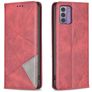 Mobigear Rhombus Slim Nokia G42 Lompakkokotelo - Punainen