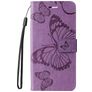 Mobigear Butterfly HONOR 200 Lite Plånboksfodral med sedelfack - Lila