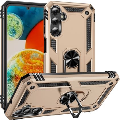 Mobigear Armor Ring Samsung Galaxy A24 Hardcase Back cover Antiurto con anello - Oro