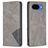 Mobigear Rhombus Slim Google Pixel 10a Wallet case - Grey