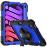 Mobigear SureGrip Xtreme iPad Mini 6 (2021) Plastica rigida / Silicone Back cover + Portapenna + Tracolla + Supporto - Nero / Blu